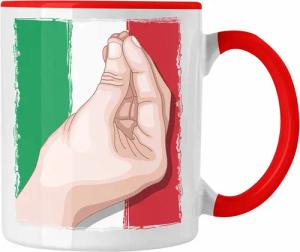 Trendation Tasse Tasse Italien Flagge Handbewegung