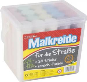 Besttoy Malkreide Straßenmalkreide - 20 Sticks