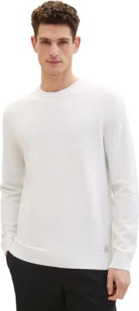 TOM TAILOR Strickpullover mit Logo-Badge an