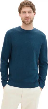 TOM TAILOR Strickpullover mit Logo-Badge an