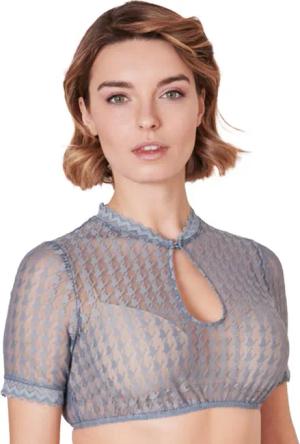 KRÜGER COLLECTION Dirndlbluse Dirndlbluse 'Bernarda' Kurzarm