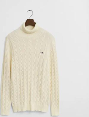 Gant Strickpullover Zopfstrick Rollkragenpullover - Regular