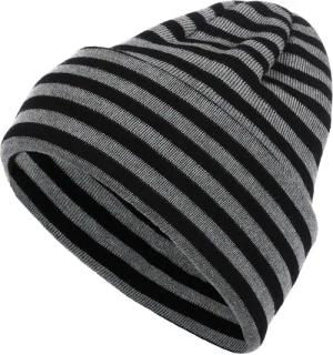modAS Strickmütze Unisex Wollmütze gestreift -