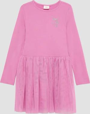 s.Oliver Minikleid Jersey-Kleid mit Tüllrock und