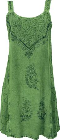 Guru-Shop Midikleid Besticktes indisches Minikleid Boho