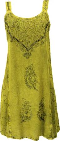 Guru-Shop Midikleid Besticktes indisches Minikleid Boho