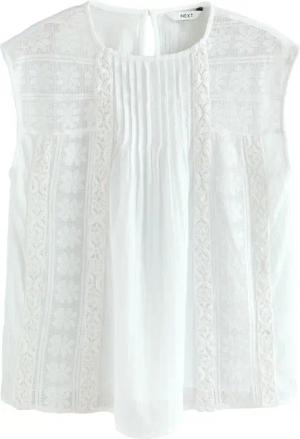 Next Blusentop Ärmellose Bluse mit Biesen,