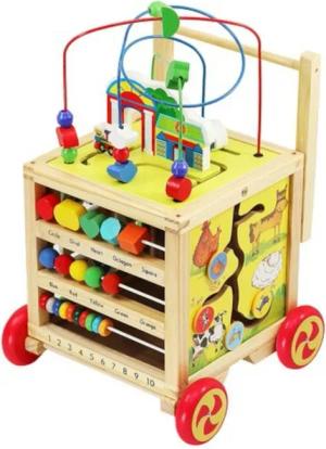 ISO TRADE Lernspielzeug Kinder Lernwürfel (Transportwagen,