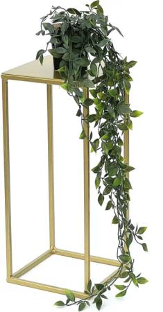DanDiBo Blumenständer Metall Gold Eckig 82-42