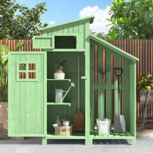 Merax Garten-Geräteschrank, BxT: 124x53 cm, mit