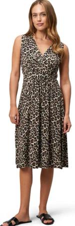 Zero Jerseykleid "zero Damen Sommerkleid Jerseykleid mit Leo-Muster", drapiert /gerafft