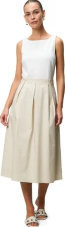 Zero Midikleid "zero Damen Sommerkleid Midikleid 2-in1-Optik ausgestellt", Falten