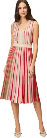 Zero Strickkleid "zero Damen Sommerkleid Strickkleid mit Streifen", Plain/ohne Details
