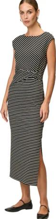 Zero Jerseykleid "zero Damen Sommerkleid Jerseykleid mit Streifen", Gürtel