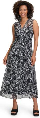 Cartoon Midikleid "Cartoon Damen Sommerkleid Midikleid ohne Arm", Druck