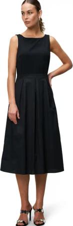 Zero Midikleid "zero Damen Sommerkleid Midikleid 2-in1-Optik ausgestellt", Falten