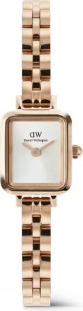 Daniel Wellington DW Uhr Quadro Mini Arch 3-link White Sunray Rose Gold 15.4X18.2mm