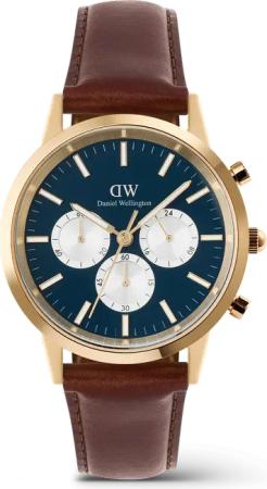 Daniel Wellington DW Uhr Iconic Chronograph St Mawes Arctic Panda Gold 42mm