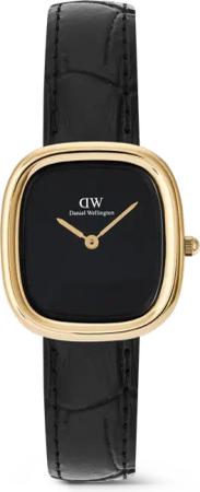 Daniel Wellington DW Uhr Margot Reading Onyx Ceramic Gold 24x26mm