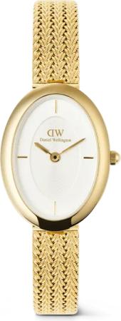 Daniel Wellington DW Uhr Juliette Braided Mesh White Sunray Gold 20x26mm