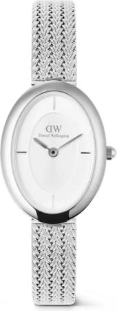 Daniel Wellington DW Uhr Juliette Braided Mesh White Sunray Silver 20x26mm