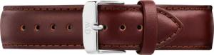 Daniel Wellington DW Armband Leather 21mm Silver