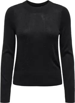 Only Pullover 15336740 SOLITA-BLACK DETAILS BK STONES