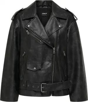 Only Lederjacken 15349175 WAVES-BLACK