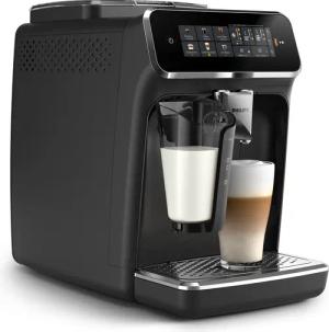Philips Kaffeevollautomat "EP3347/90 3300 Series", 6 Kaffeespezialitäten, mit LatteGo-Milchsystem, Schwarz verchromt