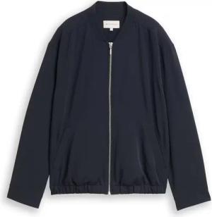 TOM TAILOR Damen Loose Fit Blouson Jacke, blau, Uni, Gr. 40