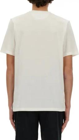 Paul Smith - Stripes Logo Pocket T-Shirt - Größe M - weiß