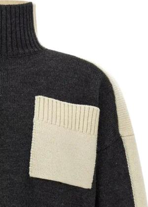 J.W.Anderson - 'Two Tone' Sweater - Größe S - schwarz