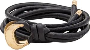 Golden Goose Gürtel - Nappa Leather Tubular Belt - Gr. 80 - in Schwarz - für Damen