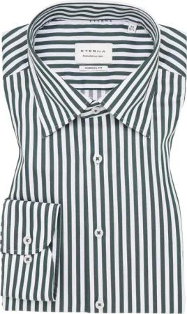 MODERN FIT Hemd in kakao gestreift
