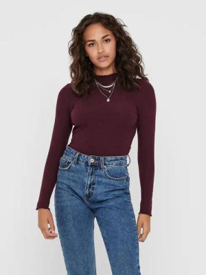 ONLY Bluse 15180040 Violett Comfort Fit
