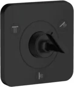 hansgrohe Fertigset Axor Citterio E UP-Ab- + Umstellvent. 120x120mm, matt-sw