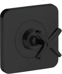 hansgrohe Fertigset Axor Citterio E UP-Absperrventil 120x120mm, mattschwarz