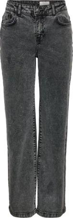 Noisy May Jeans - NMYOLANDA NW WIDE JEANS AZ391DG FWD NOOS - W25L32 bis W32L32 - für Damen - Größe W27L34 - grau