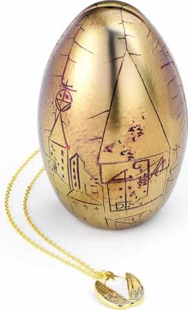 Harry Potter Halskette - Goldenes Ei - für Damen - goldfarben  - Lizenzierter Fanartikel