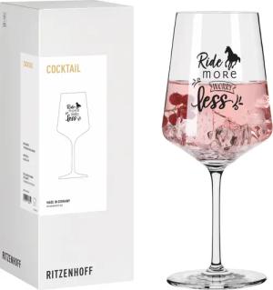 Ritzenhoff Longdrinkglas Reitgold, Kristallglas