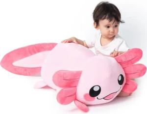 Corimori Kuscheltier XXL Axolotl Kissen für
