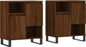 vidaXL Sideboard Sideboards 2 Stk. Braun