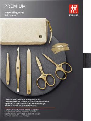 Zwilling Maniküre-Etui PREMIUM GOLD, 5 tlg.,