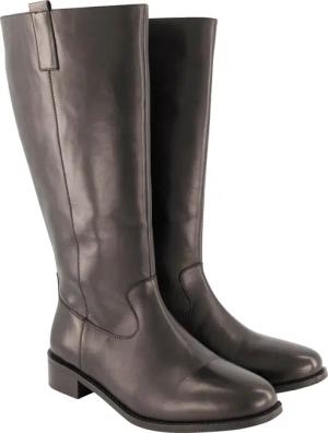 Ulla Popken Lederstiefel XL-Schaft Zipper Weite