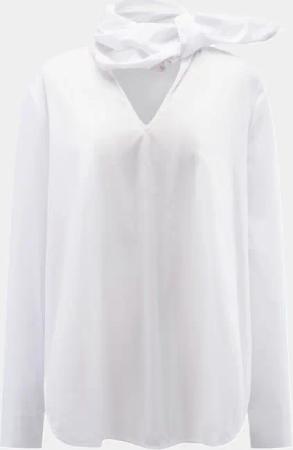 NADINE H Klassische Bluse Baumwollbluse WHITE
