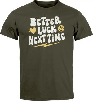 Neverless Print-Shirt Herren T-Shirt Spruch Better