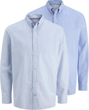 Jack & Jones Langarmhemd "JJOXFORD DETAIL SHIRT LS 2 PACK MP", (Packung, 2 tlg.)