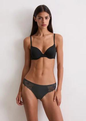Marc OPolo Tai-Slip "Tender Lace", elastisch, Microfaser, Spitze, weich, feminin, höherer Beinausschnitt