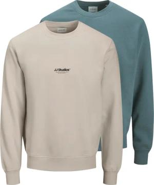 Jack & Jones Sweatshirt "JJESOHO SWEAT CREW NECK 2PK MP", (Packung, 2 tlg.)
