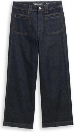 TOM TAILOR Damen TTNELMA CULOTTE Jeans, blau, Uni, Gr. 30/28